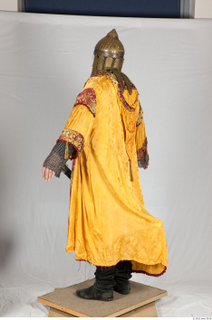  Photos Medieval Knight in mail armor 6 Historical Medieval soldier Turkish a poses mail armor whole body yellow cloak 0004.jpg
